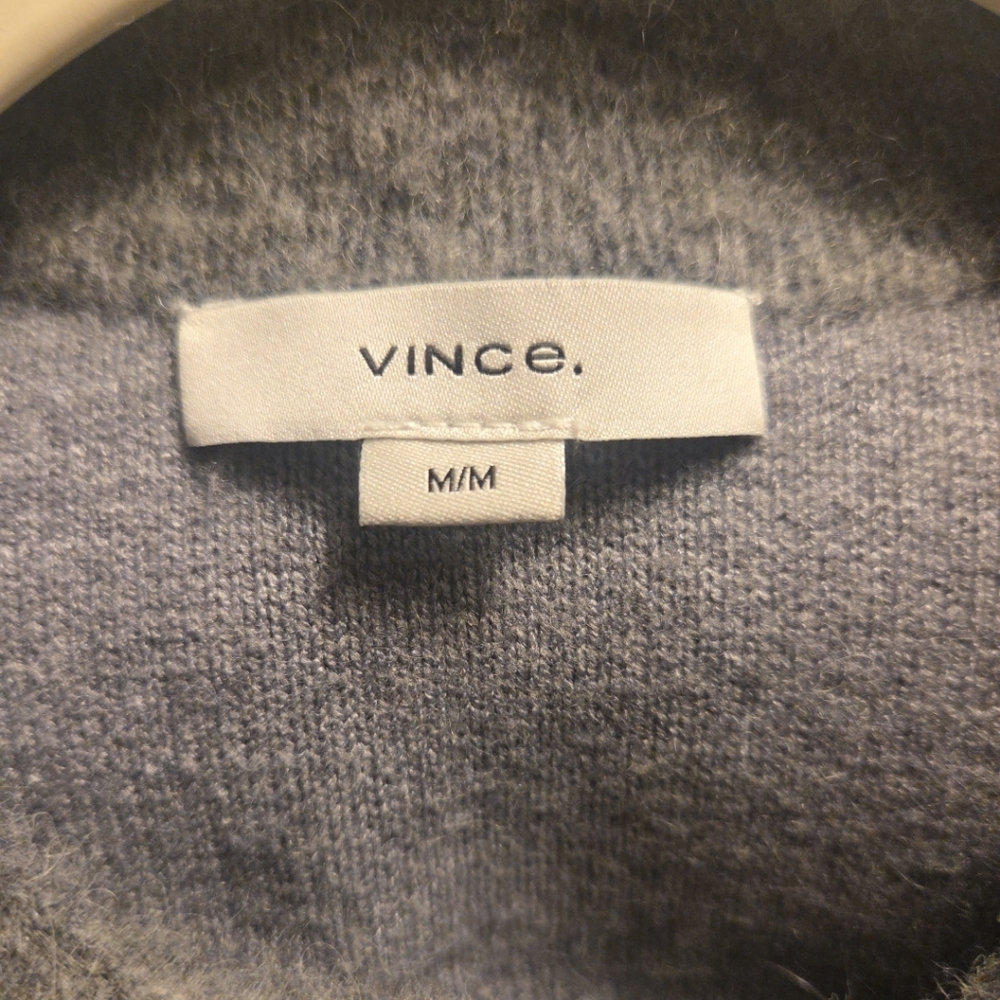 Vince Gray Open-Front Long Cardigan Sweater - Picture 9 of 11